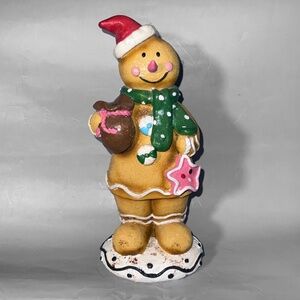 Snowy Ginger Bread Man Decoration